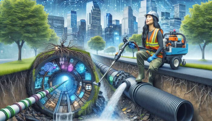 Drainage specialist in Yaletown employing hydro-jetting and pipe relining techniques for effective repair.