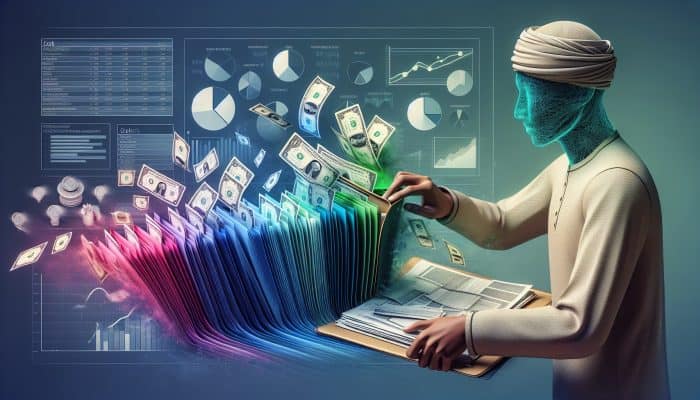 Can Debt Consolidation Boost Your Credit Fast: UK Guide | DCL Can Debt Consolidation Boost Your Credit Fast: A person organising colorful bills into a single folder, with a chart showing savings, symbolising debt consolidation.