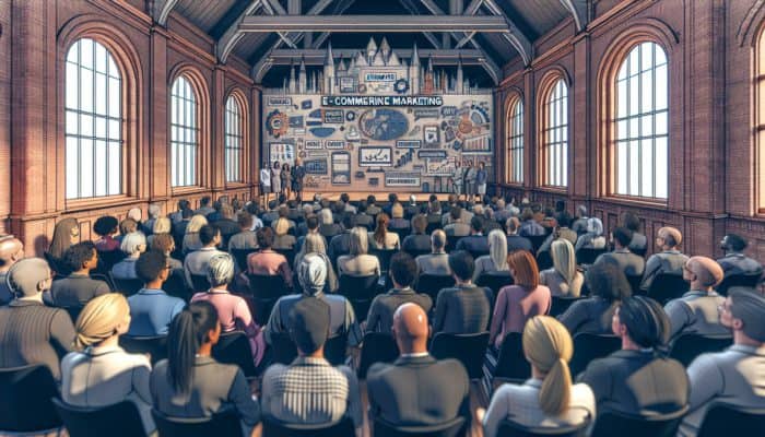 E-commerce marketing seminar in Moreton-in-Marsh, Gloucestershire with expert speakers and engaged attendees.