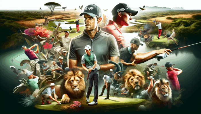 Collage featuring Dylan Frittelli and Shane Lowry engaging with fans on Instagram, blending golf with personal life.